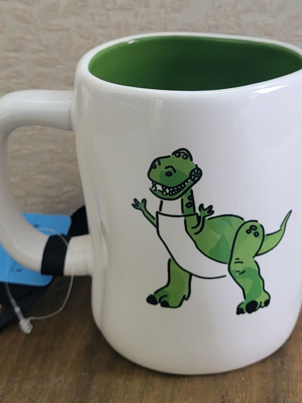RARE NWT Rae Dunn Toy Story I'm A Nervous Rex Dinosaur Mug Pixar